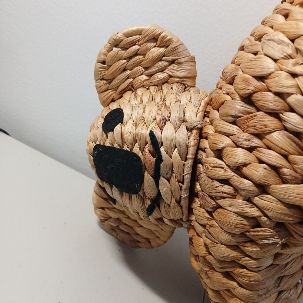 Hyacinth Hanging Koala Bear Basket Planter 12” Upside Down Boho Decor Nature - Picture 2 of 6